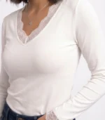 Lace V-Neck Top - Image 3