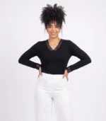 Lace V-Neck Top - Image 7